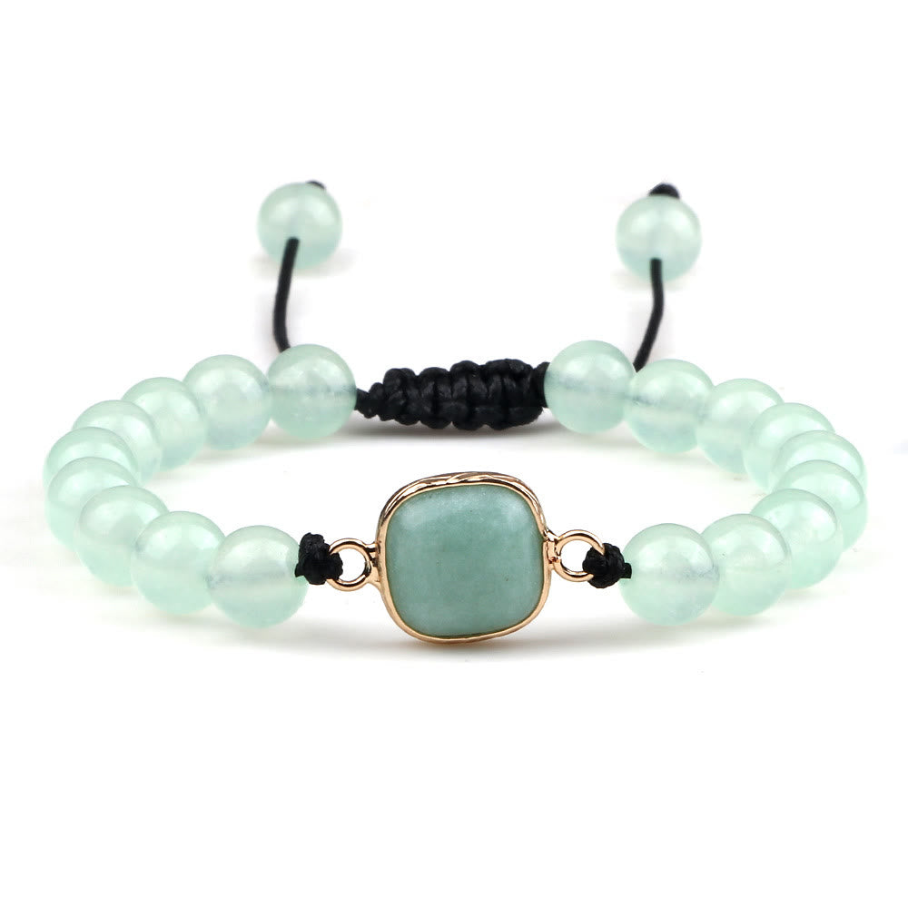 Olivenorma Cat's Eye Stone Beaded Opalite Bracelet