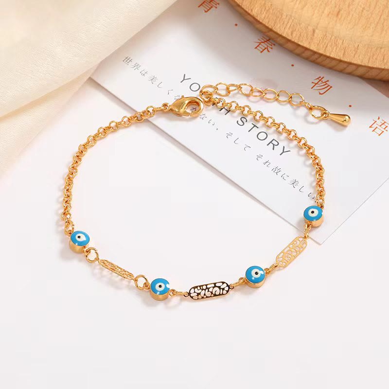 Olivenorma Blue Turquoise Evil Eye Bracelet