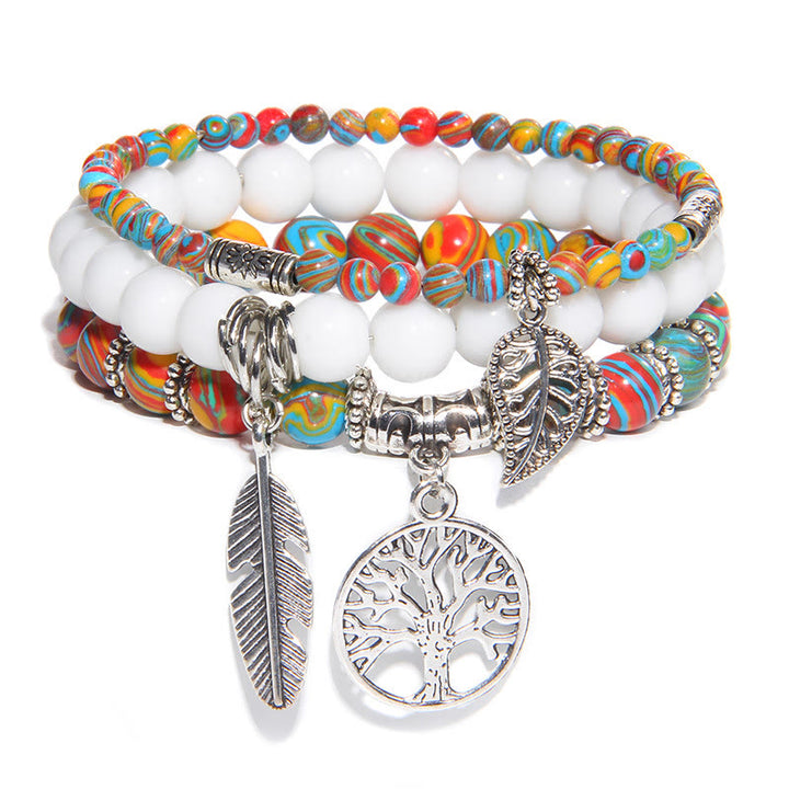 Olivenorma "Nature's Healing Moments" Tree Of Life 3 Pieces Bracelet Set