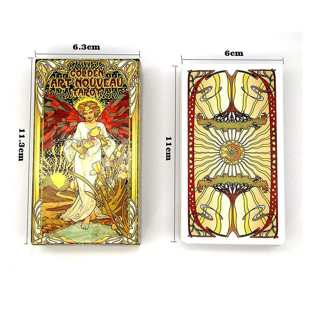 Olivenorma Golden Art Nouveau Tarot Deck Cards