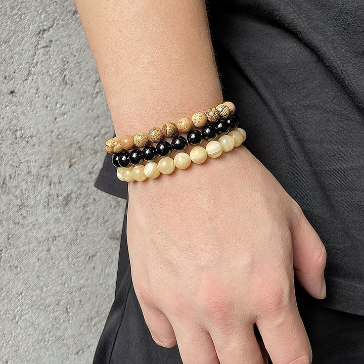Olivenorma Protection From Negative Energies Picture Jasper Bracelet