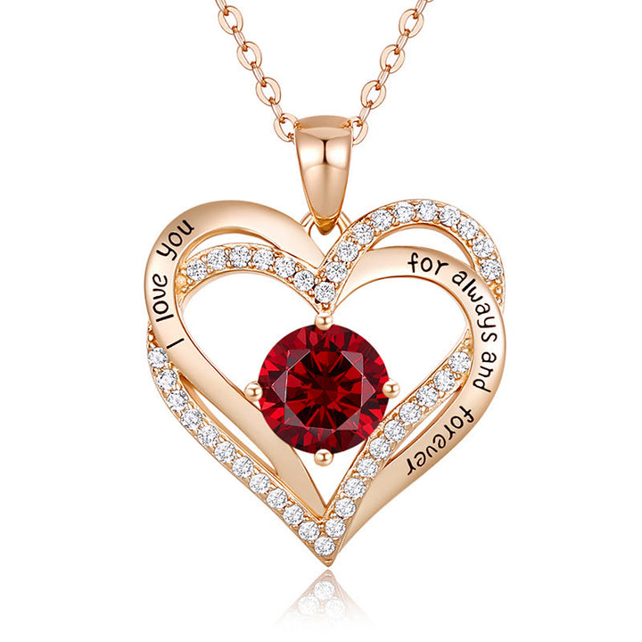FREE Today: "I Love You Always and Forever" – Forever Love Birthstone Heart Necklace - image 32