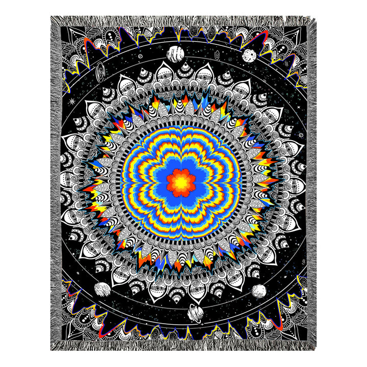 Olivenorma Meditation Chakra Pattern Lace Tassel Tapestry