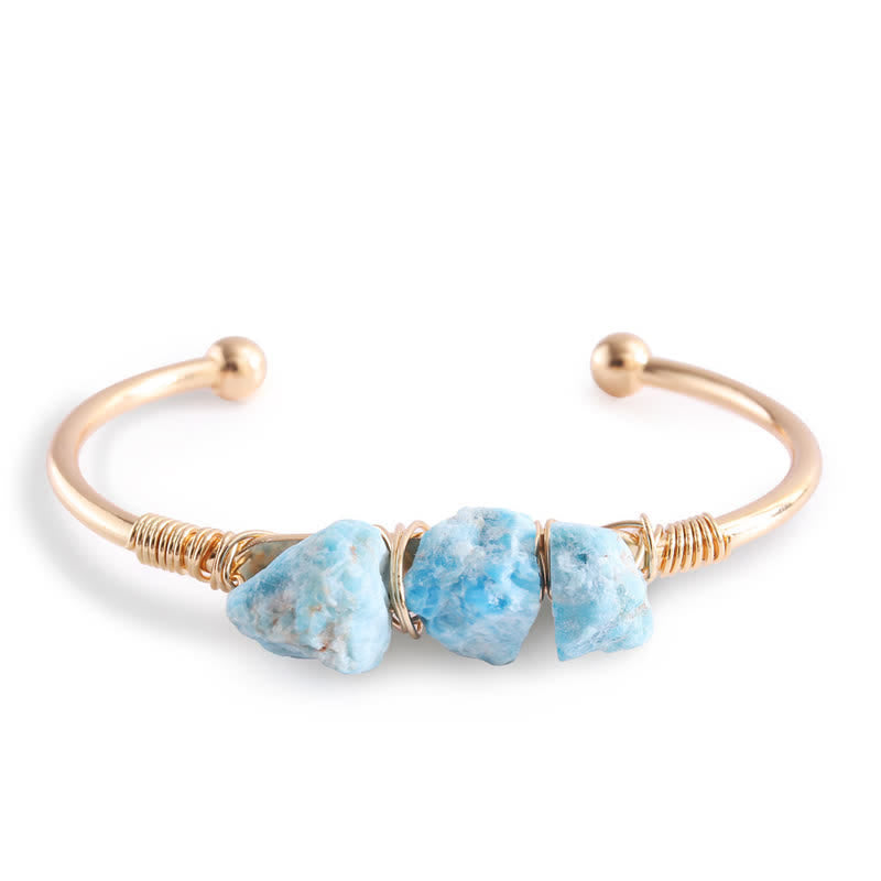 Olivenorma  Vintage Raw Crystal Gemstone Bracelet