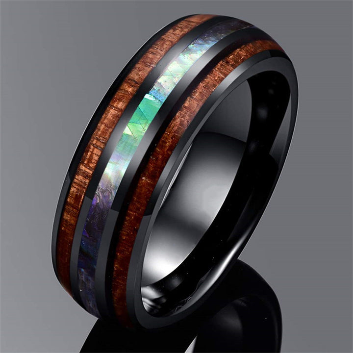 FREE Today: Koa Wood and Abalone Shell Tungsten Ring - image 13