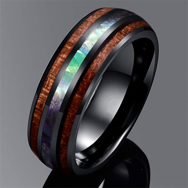 FREE Today: Koa Wood and Abalone Shell Tungsten Ring - image 13