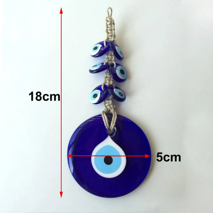 Olivenorma Evil Eye Glass Blue Wall Hanging Decoration Ornament