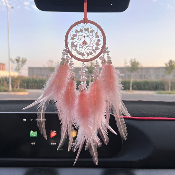 Olivenorma Car View Mirror Hanging Handwoven Dream Catcher