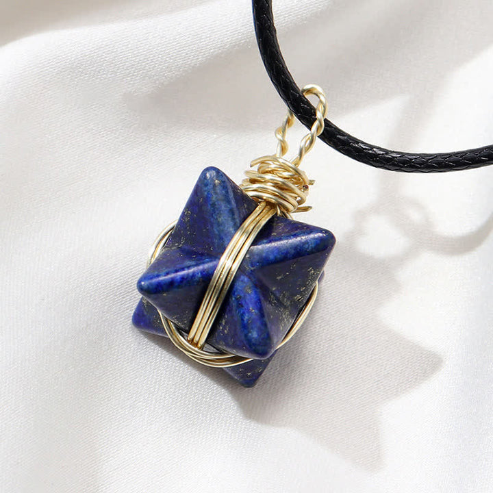 DIVINE LIGHT VEHICLE - Crystal Merkaba Necklace