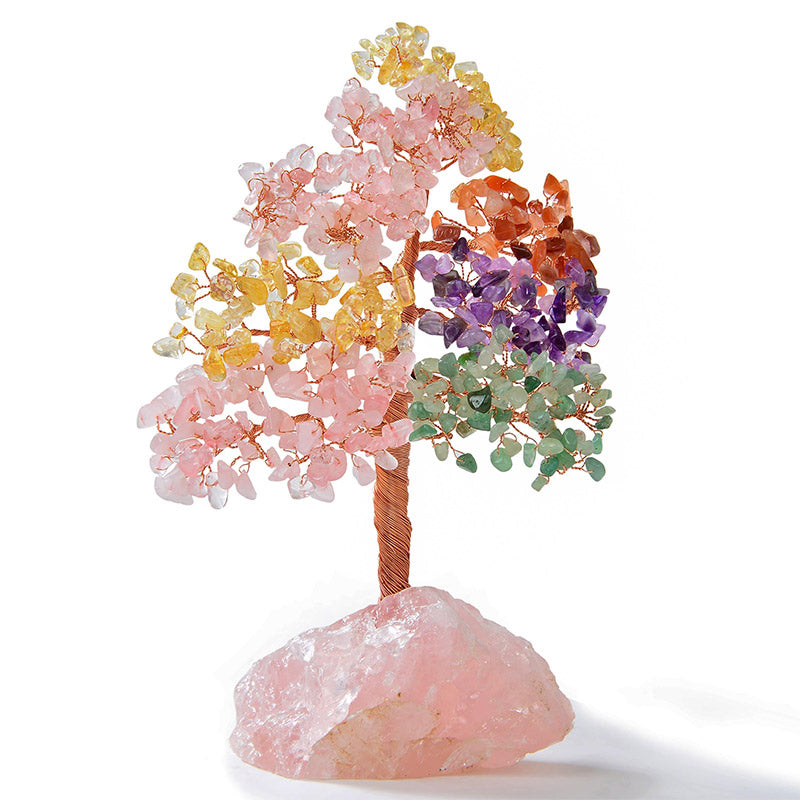 Olivenorma Bonsai Feng Shui Tree on Rose Quartz Base