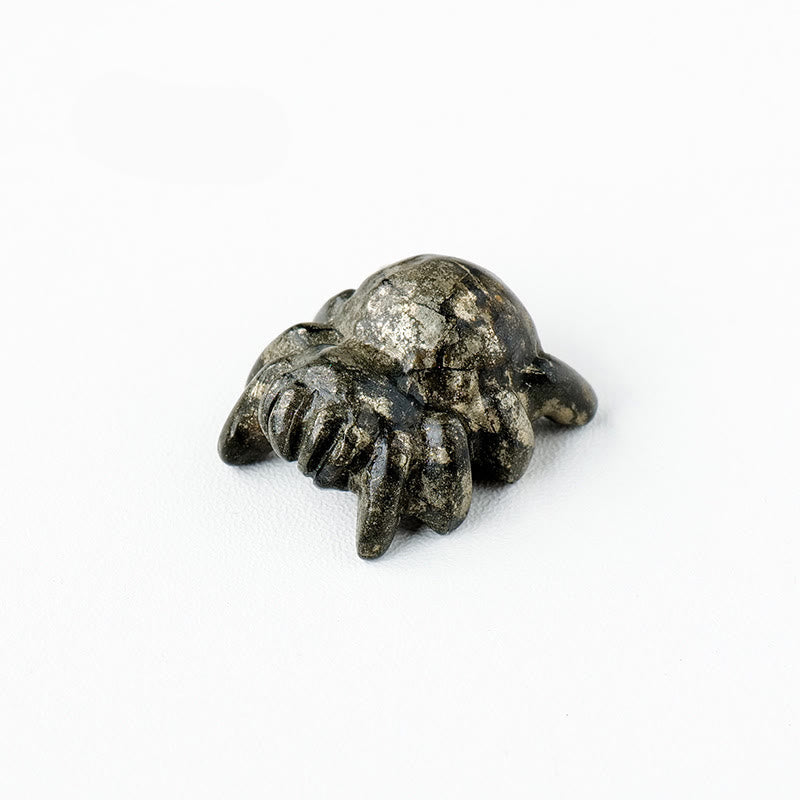 Olivenorma Natural Crystal Spider Carving Gemstone Decoration - Hematite - image 17