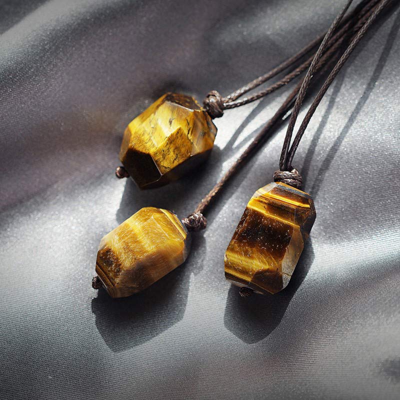 Natural Tiger Eye Protection Gemstone Neclace