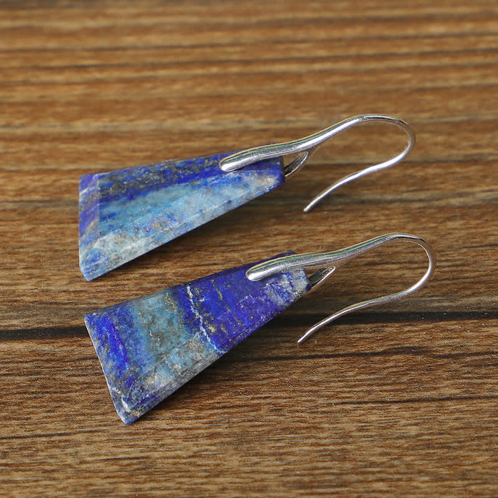 (Clearance 30% OFF / CODE: OFF30) - Natural Lapis Lazuli Crystal Earrings