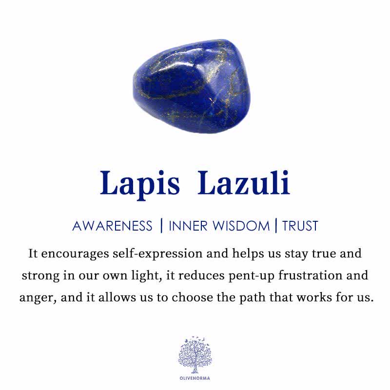 Olivenorma Raise Consciousness - Lapis Lazuli Orgone Energy Necklace