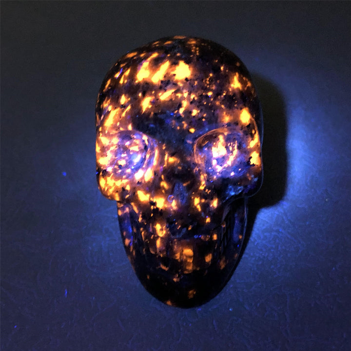 Olivenorma Yooperlite  Crystal Skull Decoration