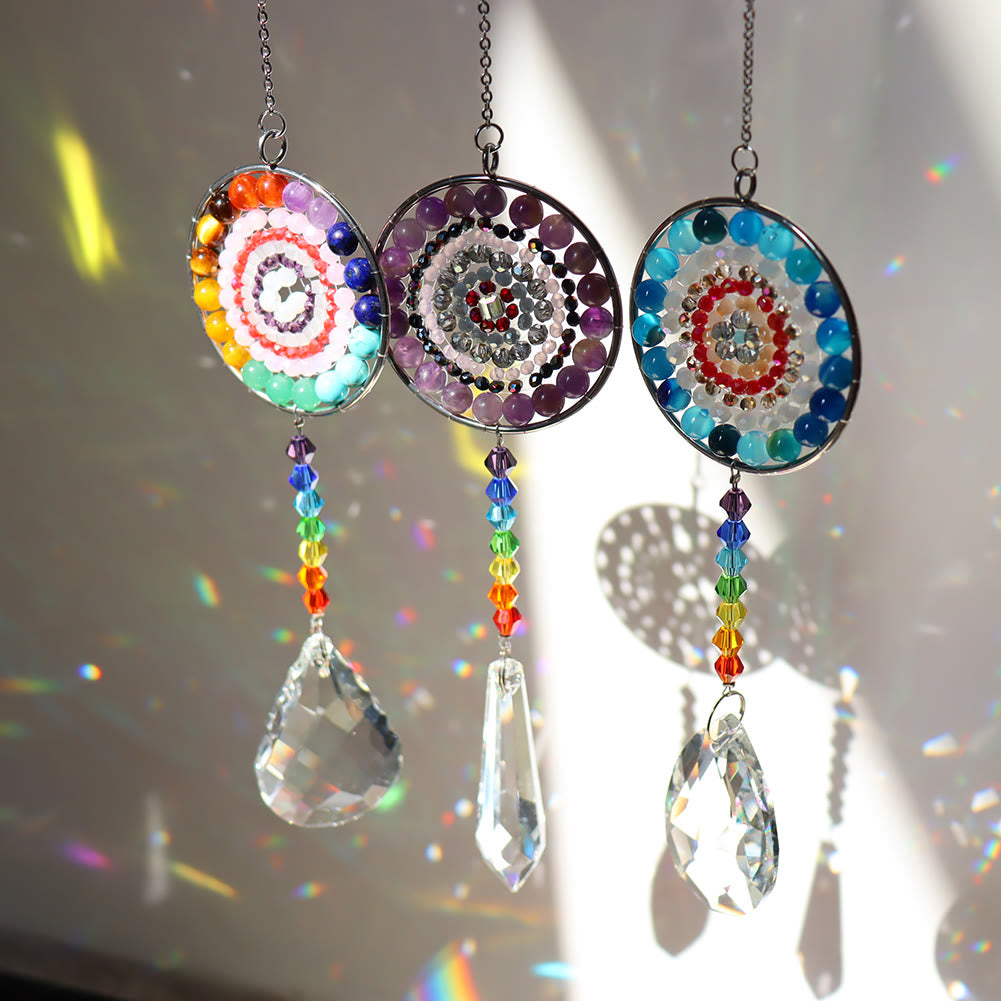 Olivenorma Crystal Suncatchers Handmade Chakra Wind Chime