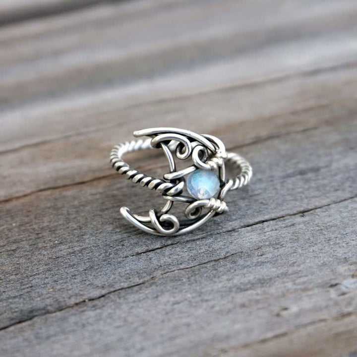 Olivenorma Bohemia Moonstone Moon Necklace - image 6