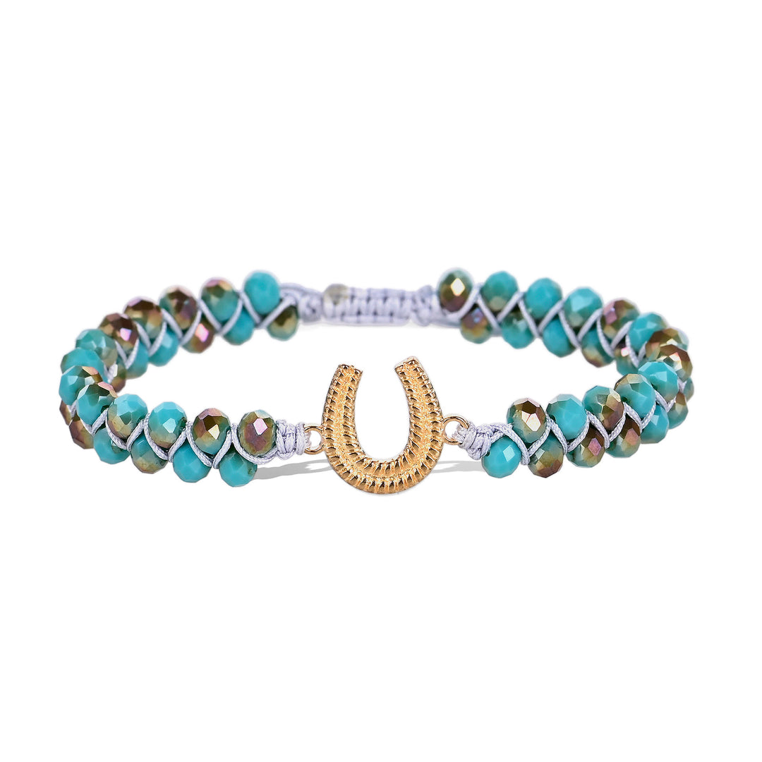 Olivenorma Lucky Horseshoe Turquoise Healing Bracelet