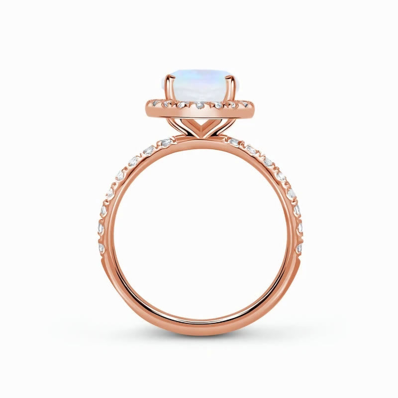 Olivenorma Luxury Moonstone Rose Gold Ring