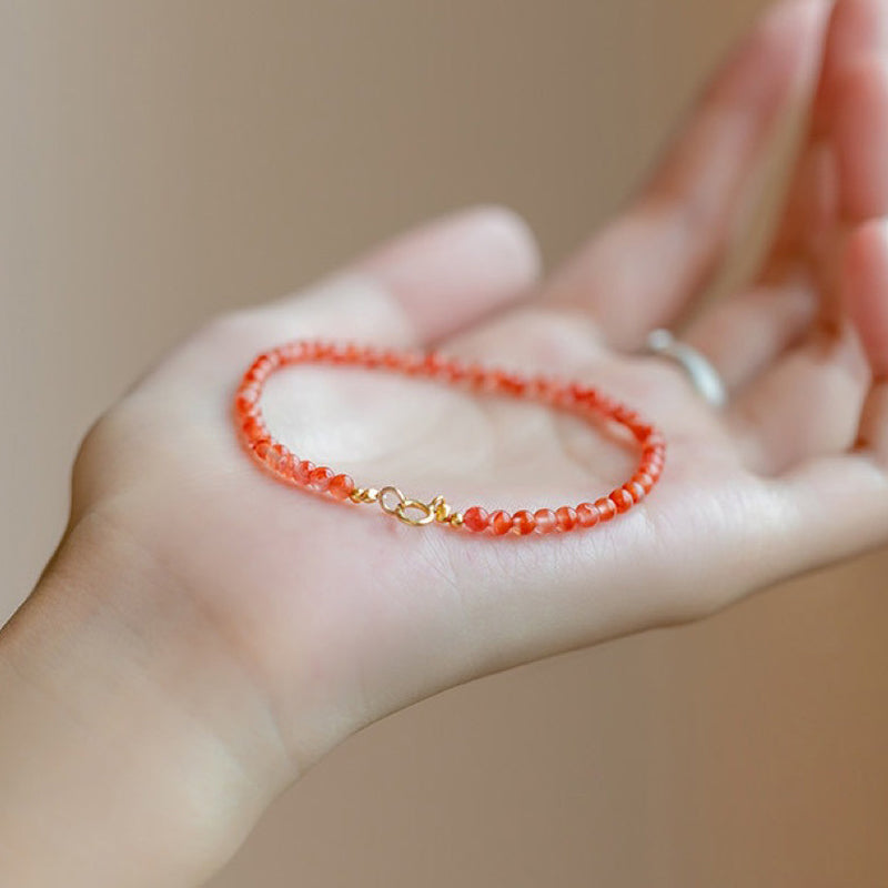 Sunset Speed - Red Agate Energy Gemstone Bracelet