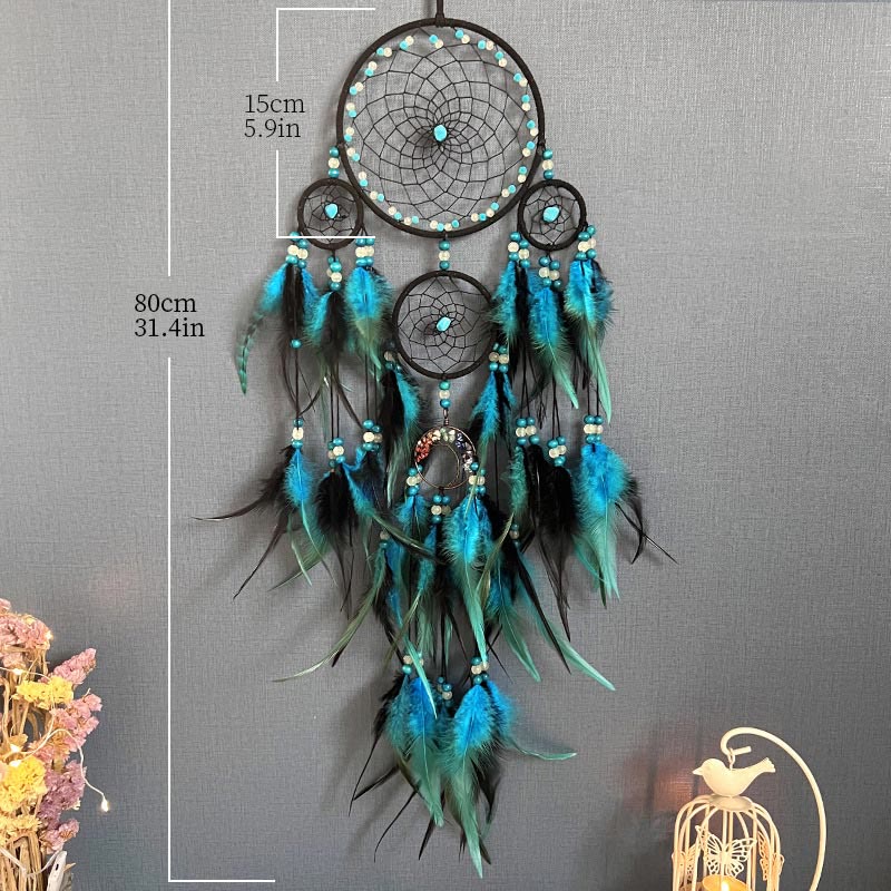 Olivenorma Turquoise Chakra Tree of Life Dream Catcher