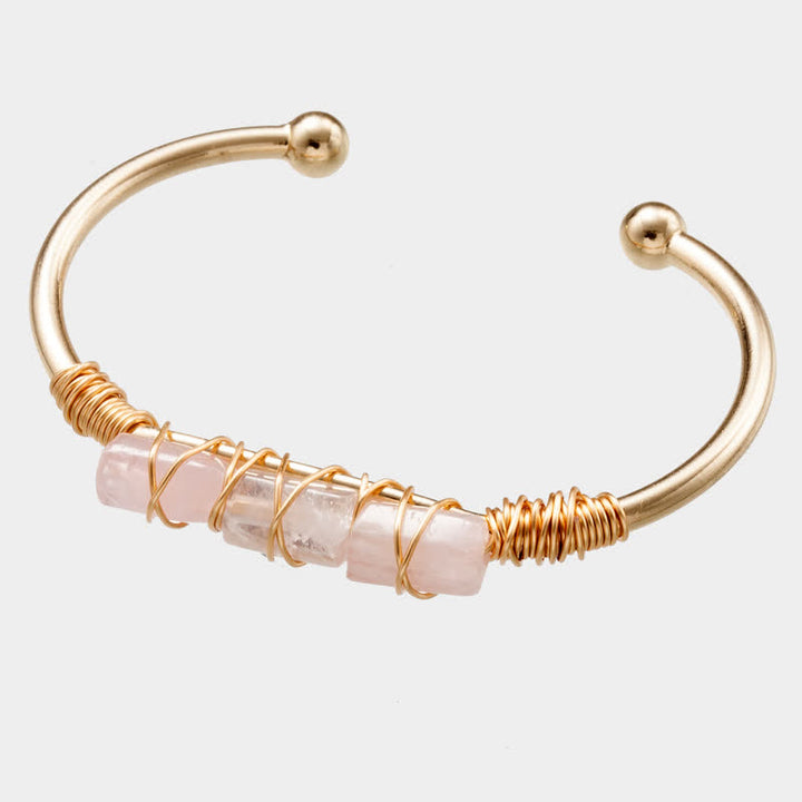 Olivenorma Delicate Citrine Golden Wire Gemstone Bracelet