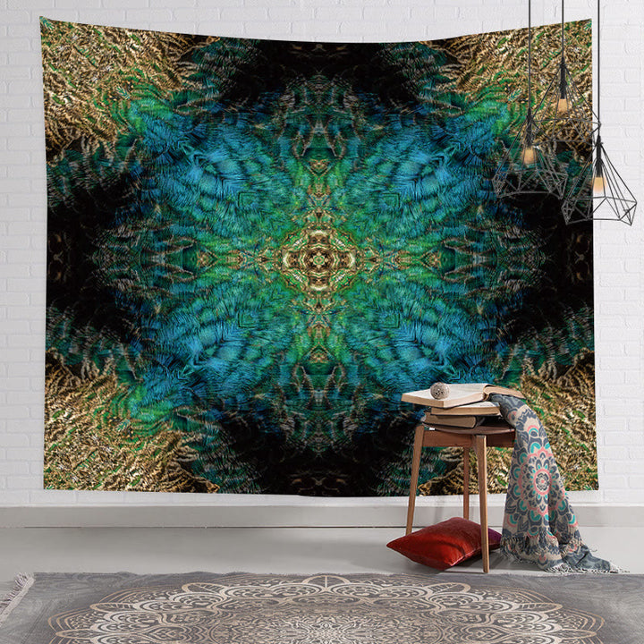 Olivenorma Yoga Backdrop Fabric Decorative Wall Covering Mural Tapestry - Flannel - Blue-Green - 78.74"*59.05"(200*150cm) - image 37