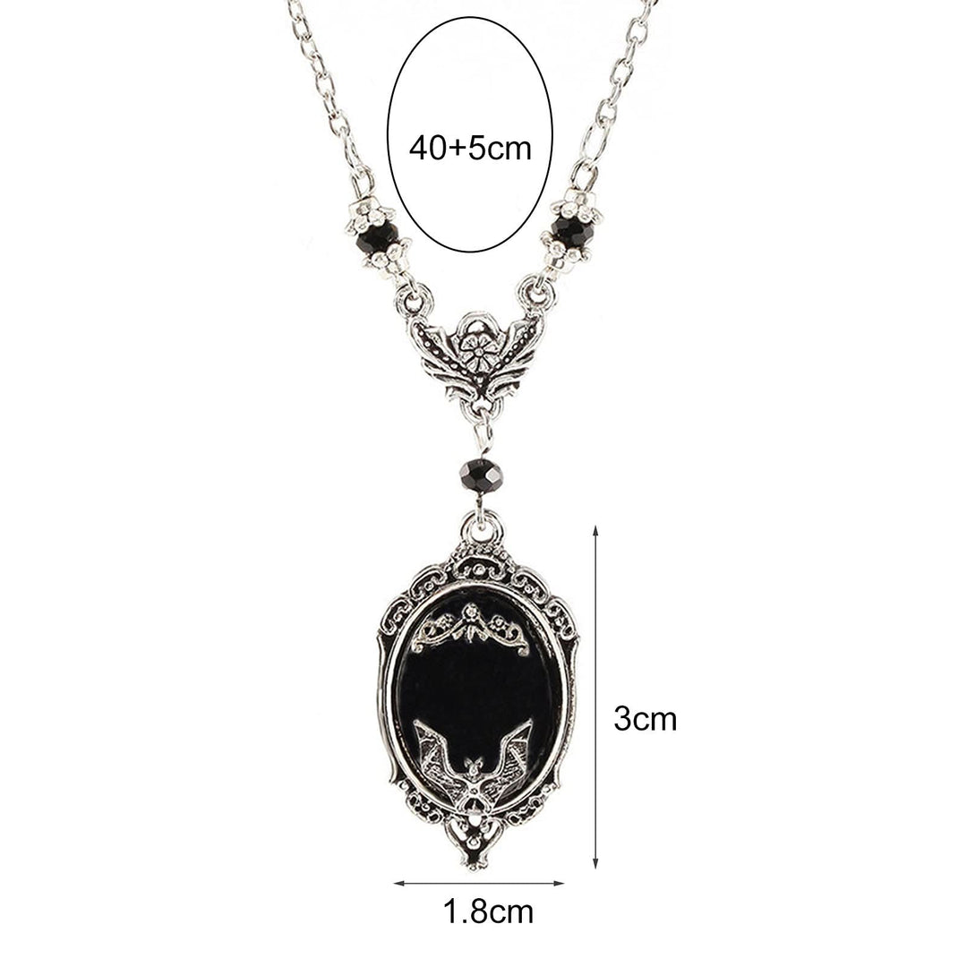 Olivenorma Silver Bat Obsidian Necklace - image 4