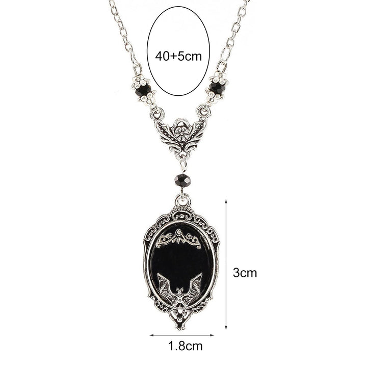 Olivenorma Silver Bat Obsidian Necklace - image 4