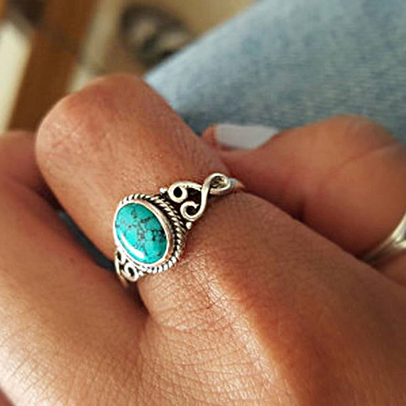 Olivenorma Green Turquoise Ring