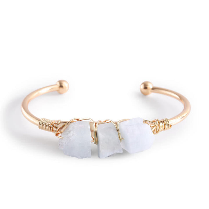 Olivenorma  Vintage Raw Crystal Gemstone Bracelet