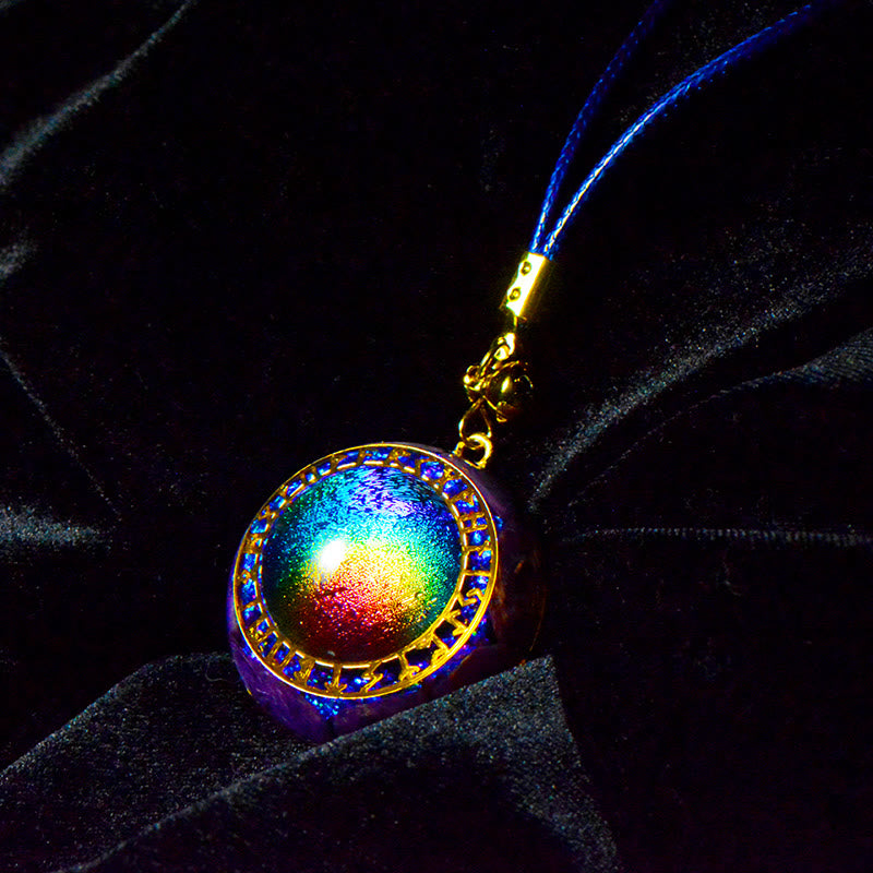 Olivenorma Chrono Ring Rainbow Tourmaline Star Pendant Orgone Necklace