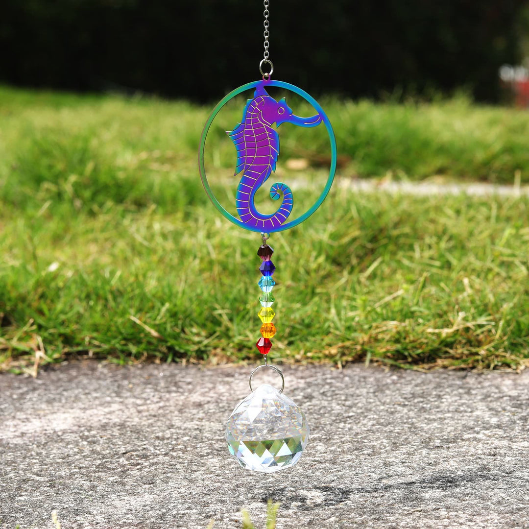 Olivenorma Clear Crystal Hanging Chakra Beads Wind Chime Suncatcher - image 10
