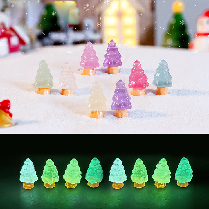 Olivenorma 5Pcs Crystal Mini Christmas Tree Sculpture Gemstone Decoration - image 8