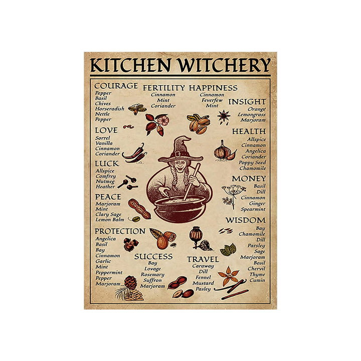 Olivenorma Magic Witch Halloween Kitchen Dining Wall Poster