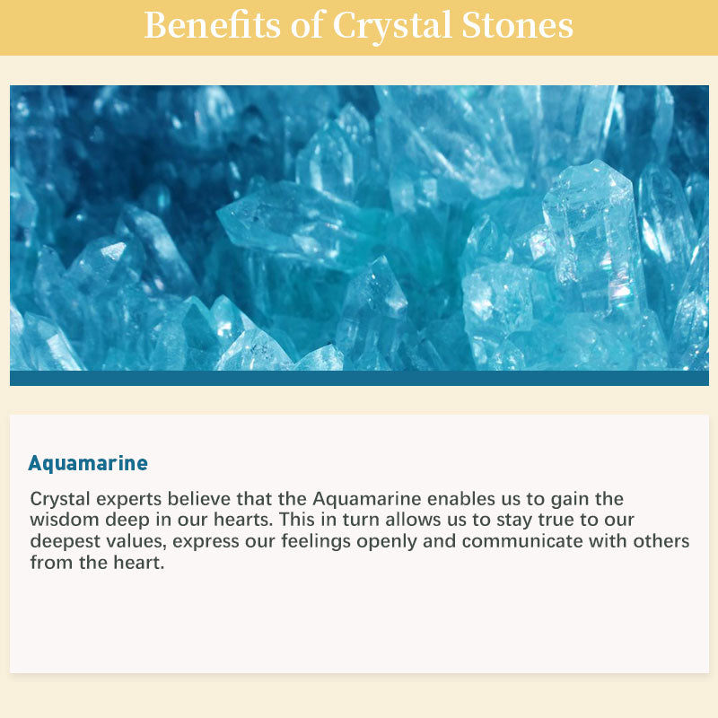 Aquamarine Metatron's Cube Energy Necklace