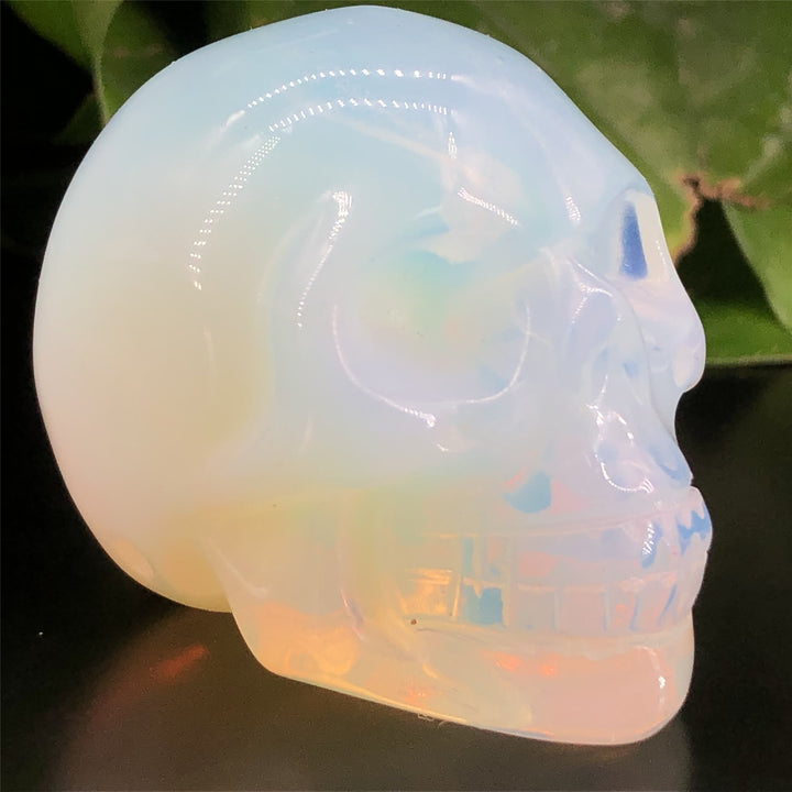 Olivenorma Opalite Crystal Skull Decoration