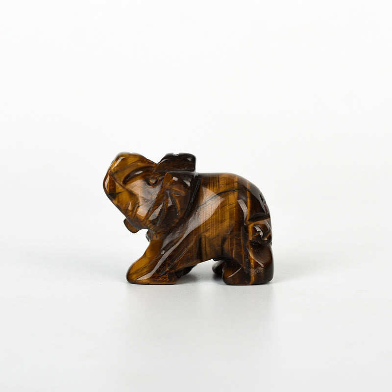 Olivenorma 1.5/2 Inches Carved Elephant Figurine Gemstone Decoration - image 24