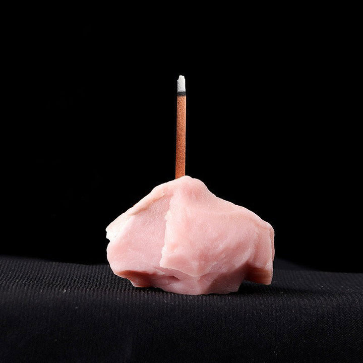 Olivenorma Crystal Raw Stone Incense Stick Holder Gemstone Decoration