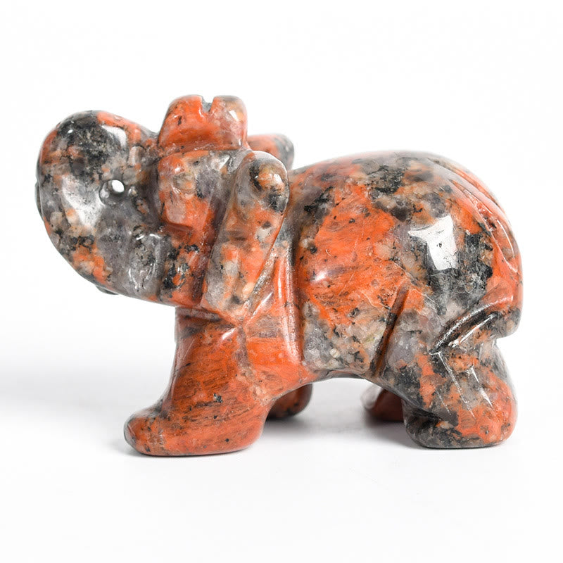 Olivenorma 1.5/2 Inches Carved Elephant Figurine Gemstone Decoration - image 36