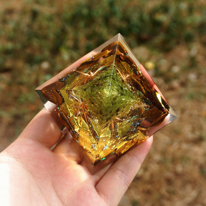 FREE Today: Radiance of Growth-Peridot & Tiger Eye Tree of Life Pyramid - image 5
