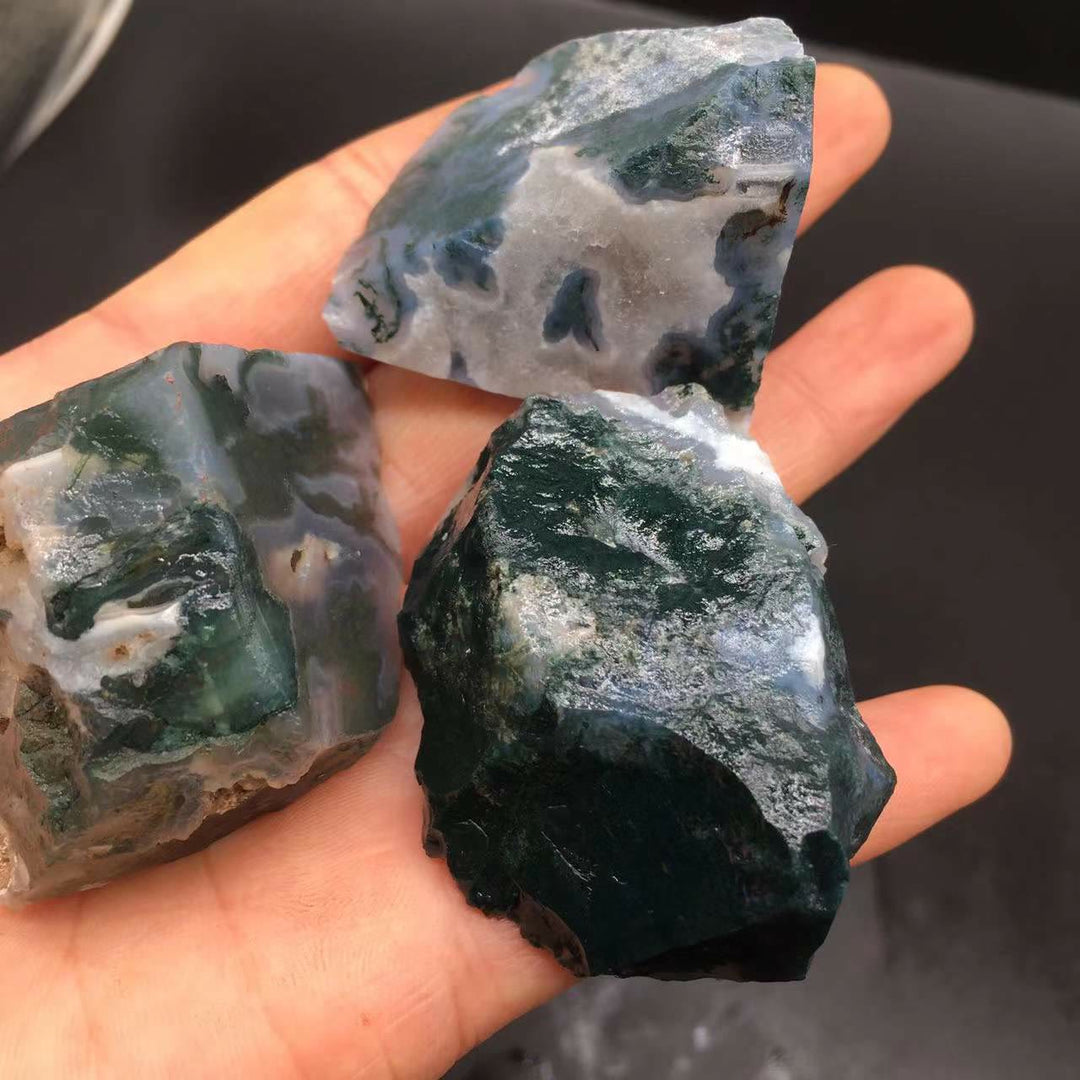 Olivenorma Crystal Rainbow Fluorite Natural Stone - 3-5cm - Moss Agate - image 26