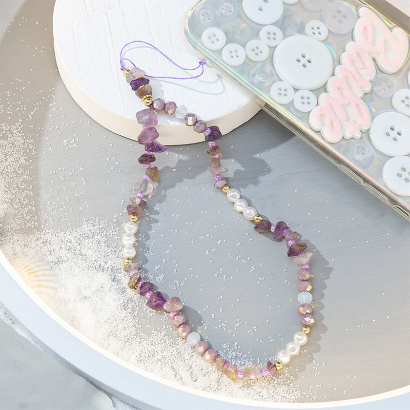 Olivenorma Colorful Gravel Pearl Color Matching Mobile Phone Strap