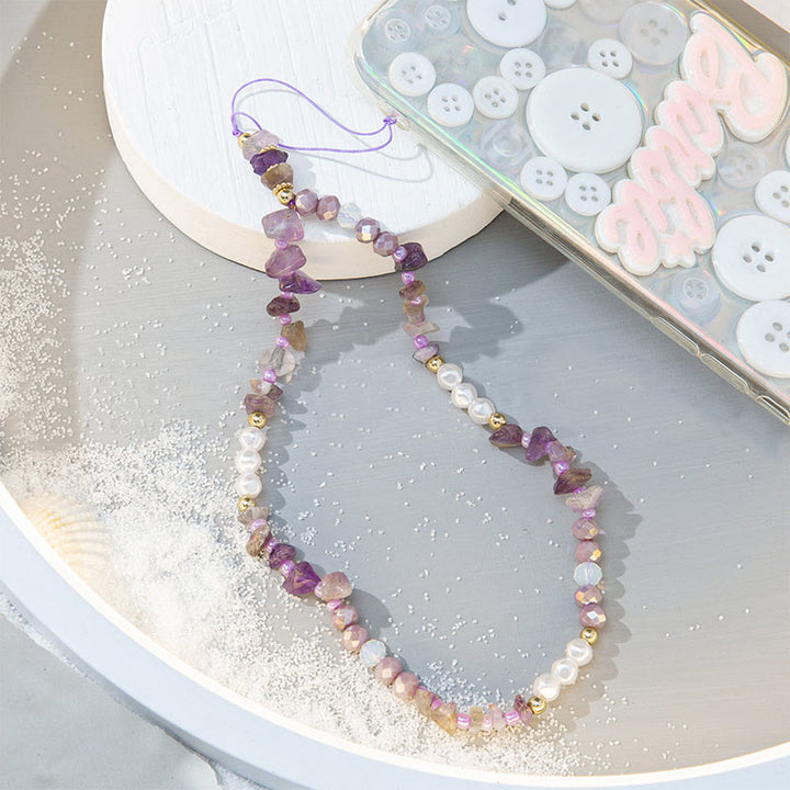 Olivenorma Colorful Gravel Pearl Color Matching Mobile Phone Strap