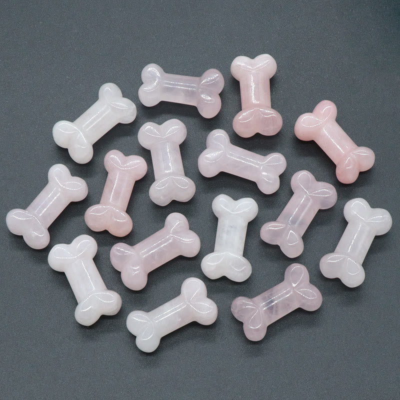Olivenorma Natural Quartz Crystal Mini Bone Gemstone Decoration - image 16