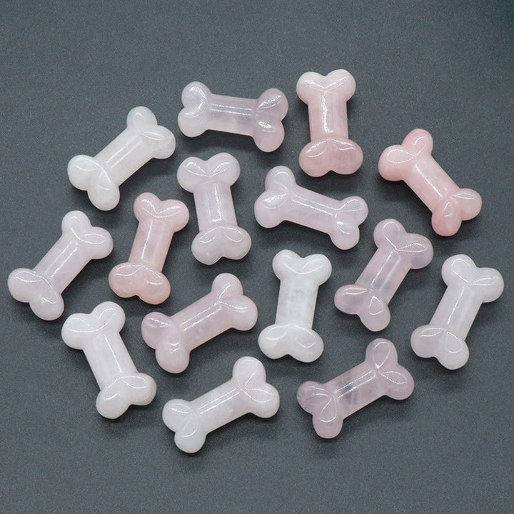 Olivenorma Natural Quartz Crystal Mini Bone Gemstone Decoration - image 16