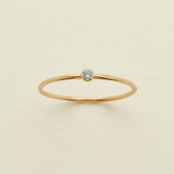 Olivenorma Birthstone 12 Month Birth Slim Ring