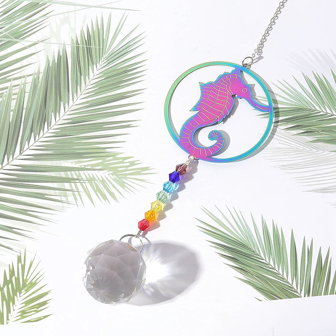 Olivenorma Clear Crystal Hanging Chakra Beads Wind Chime Suncatcher - image 9