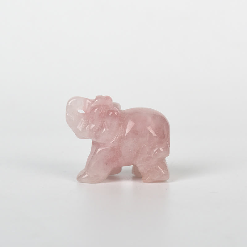Olivenorma 1.5/2 Inches Carved Elephant Figurine Gemstone Decoration - image 18