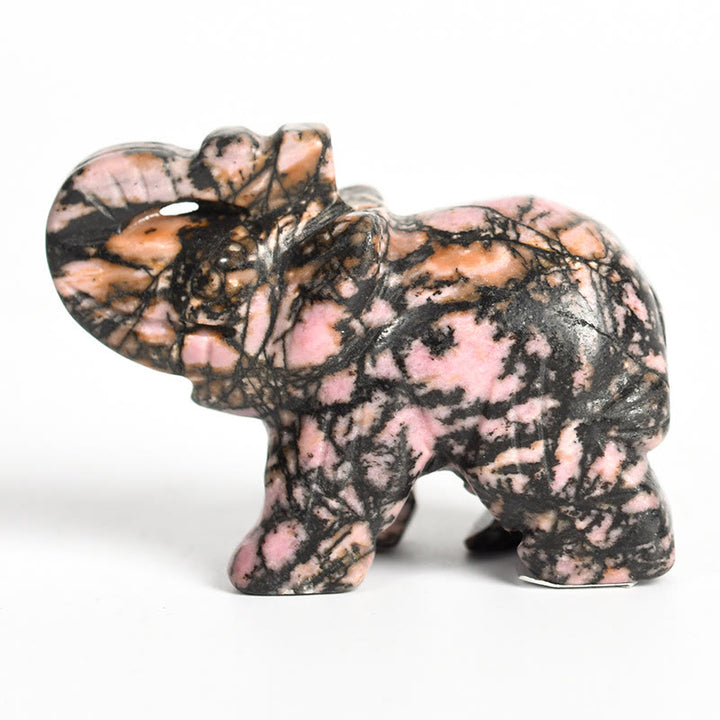 Olivenorma 1.5/2 Inches Carved Elephant Figurine Gemstone Decoration - image 45
